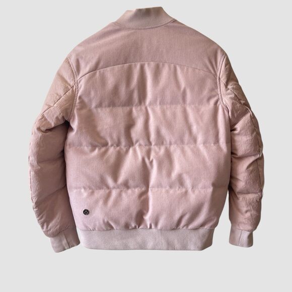 Lululemon Jacket Womens 6 Roam Far Wool Bomber Goose Down 3-in-1 Puffer Pink - Picture 8 of 11